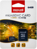 Карта памет Maxell microSD 64GB Class 10 + адаптер 0