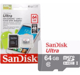 Карта памет SanDisk Ultra microSDHC 64GB UHS-I Class 10 с адаптер 0