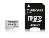 Карта памет Transcend 128GB microSD Class10 UHS-I U3A1 + адаптер 0