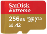 Micro SDCard SanDisk 256GB+Rescue Pro Deluxe 190MB/s &amp; 130MB/s A2 C10 V30 UHS-I U3+adapter 0