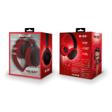 Слушалки с микрофон Maxell B52 черно и червено с големи наушници сгъваеми 0