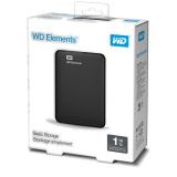 Външен диск 2.5“ Elements Black WD 1TB USB 3.0 0